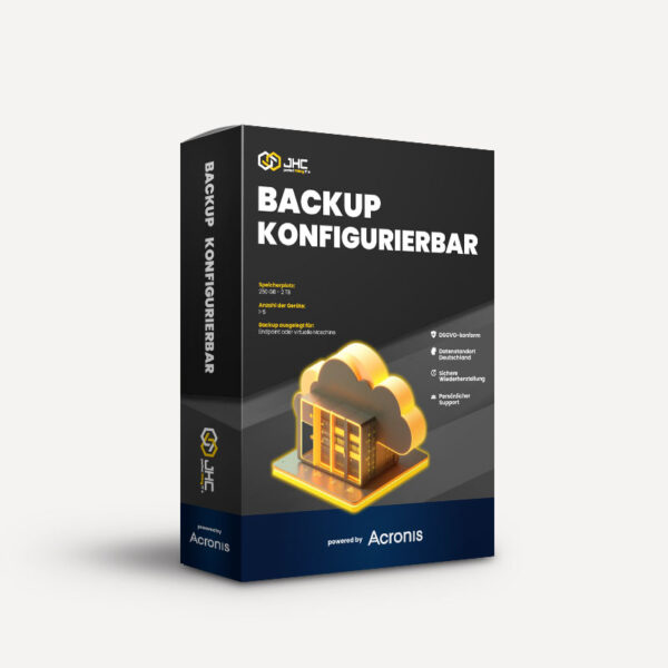 Acronis Cloud Backup konfigurierbar